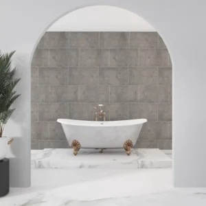 Concrete Grey Cutline Wall Panels, view 1