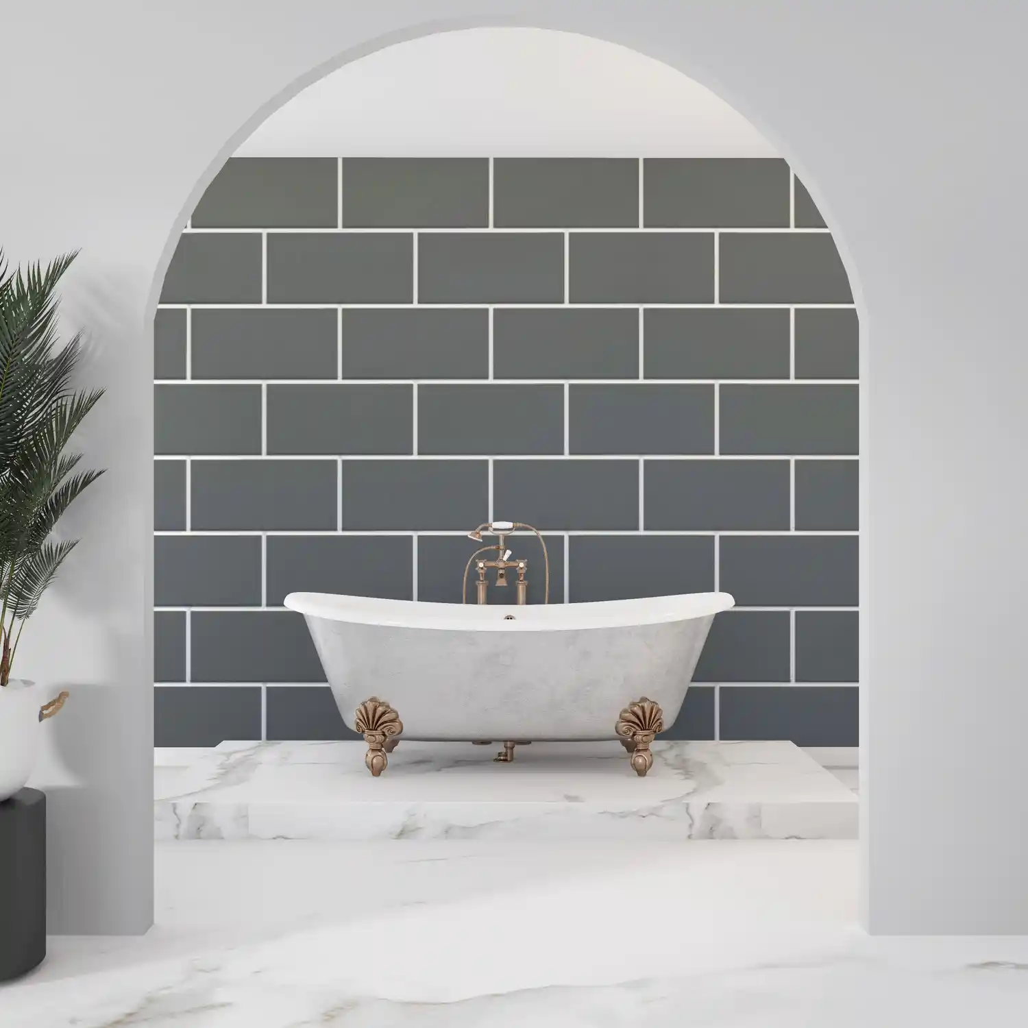 Dark Grey Metro Tile