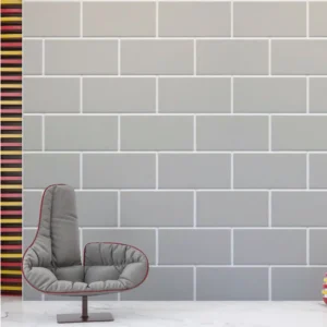Light Grey Metro Tile Effect Wall Panels, view 3