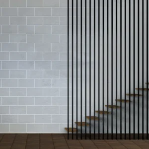 Light Grey Metro Tile Effect Wall Panels, view 6