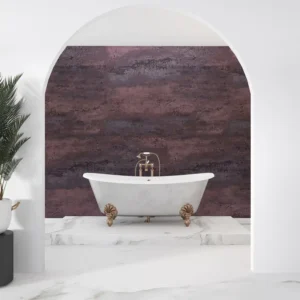 Red Metallic Wall Panels, view 1