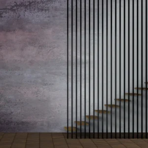 Red Metallic Wall Panels, view 3
