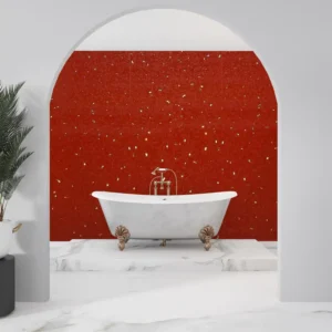 Red Sparkle Wet Wall Panels, view 4