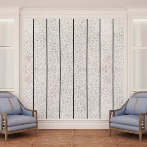 White Sparkle Silver 2 Strip Wall Panels, view 2