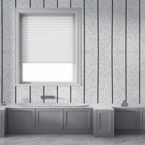 White Sparkle Silver 2 Strip Wall Panels, view 4