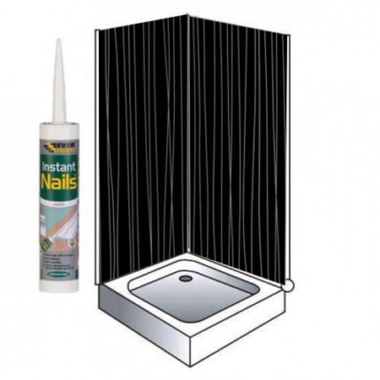Luxury Black String Wall Panels