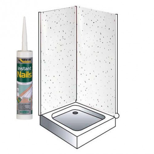 White SPARKLe Luxury White Sparkle Wall Panels