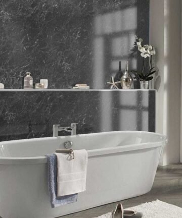 Black Marble Wet Wall Panels