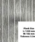 Dark Grey Oak Vinyl Flooring