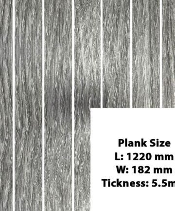 Dark Grey Oak Vinyl Flooring
