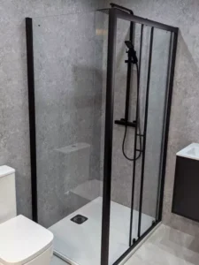 Fino Grey Matt Wet Wall Panels, view 1