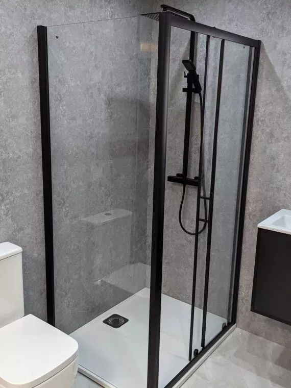 Fino Grey Gloss Panels Fino Grey Matt Wet Wall Panels