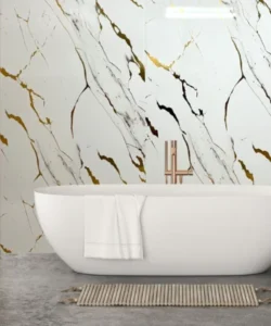Gold White Marble Wall Panels, view 1