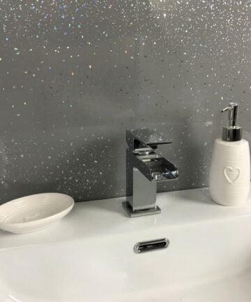 Grey Sparkle Wet Wall Panels