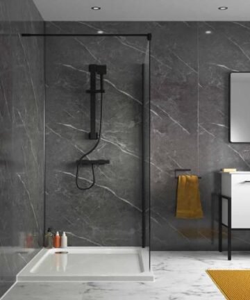 Pietra Anthracite Gloss Panels