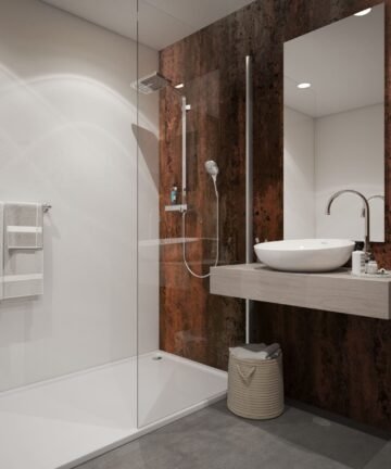 Red Metallic Wall Panels Red Metallic Wet Wall Panels