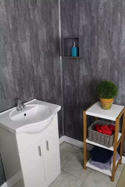 Retro Metallic Wet Wall Panels