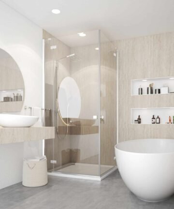 Travertine Matt Wet Wall Panels Travertine Gloss Wet Wall Panels