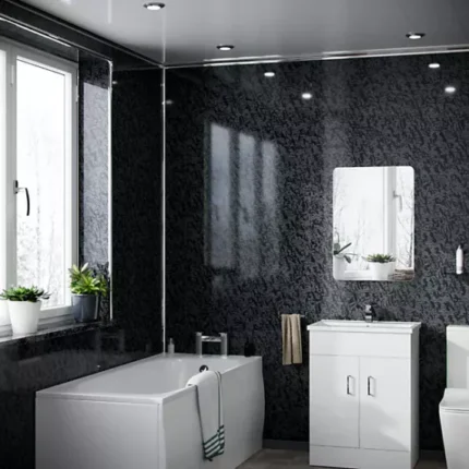 Pearlescent Marble Bathroom Cladding